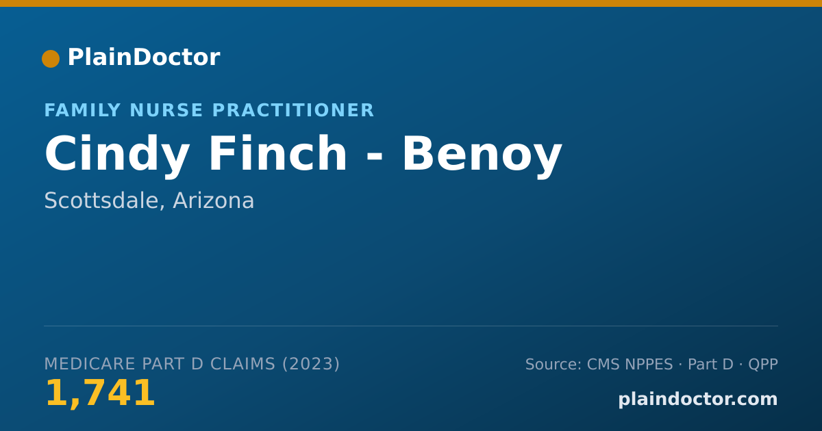 Shareable card for Cindy Finch - Benoy - Family Nurse Practitioner, Scottsdale, AZ