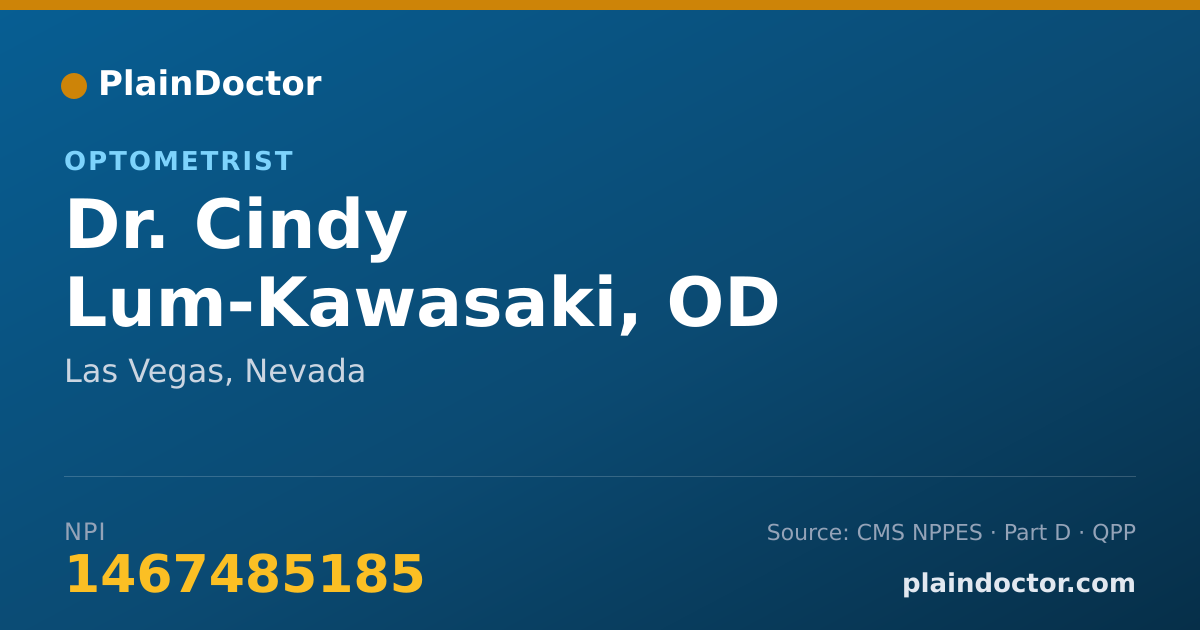 Shareable card for Cindy Lum-Kawasaki, OD - Optometrist, Las Vegas, NV