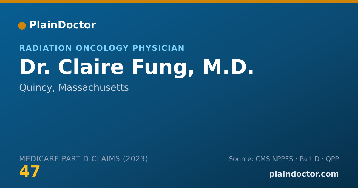 Shareable card for Claire Fung, M.D. - Radiation Oncology Physician, Quincy, MA