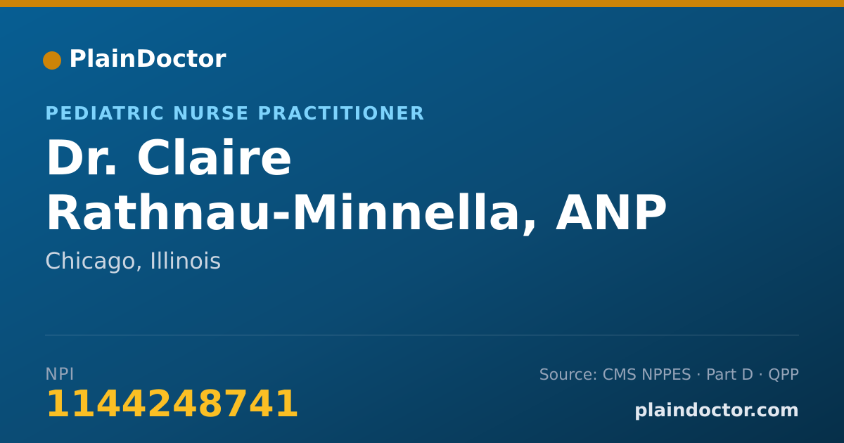 Shareable card for Claire Rathnau-Minnella, ANP - Pediatric Nurse Practitioner, Chicago, IL