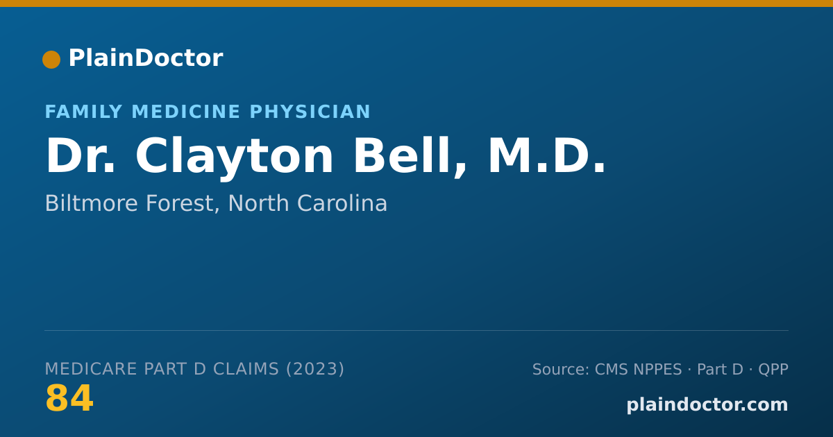 Shareable card for Clayton Bell, M.D. - Family Medicine Physician, Biltmore Forest, NC