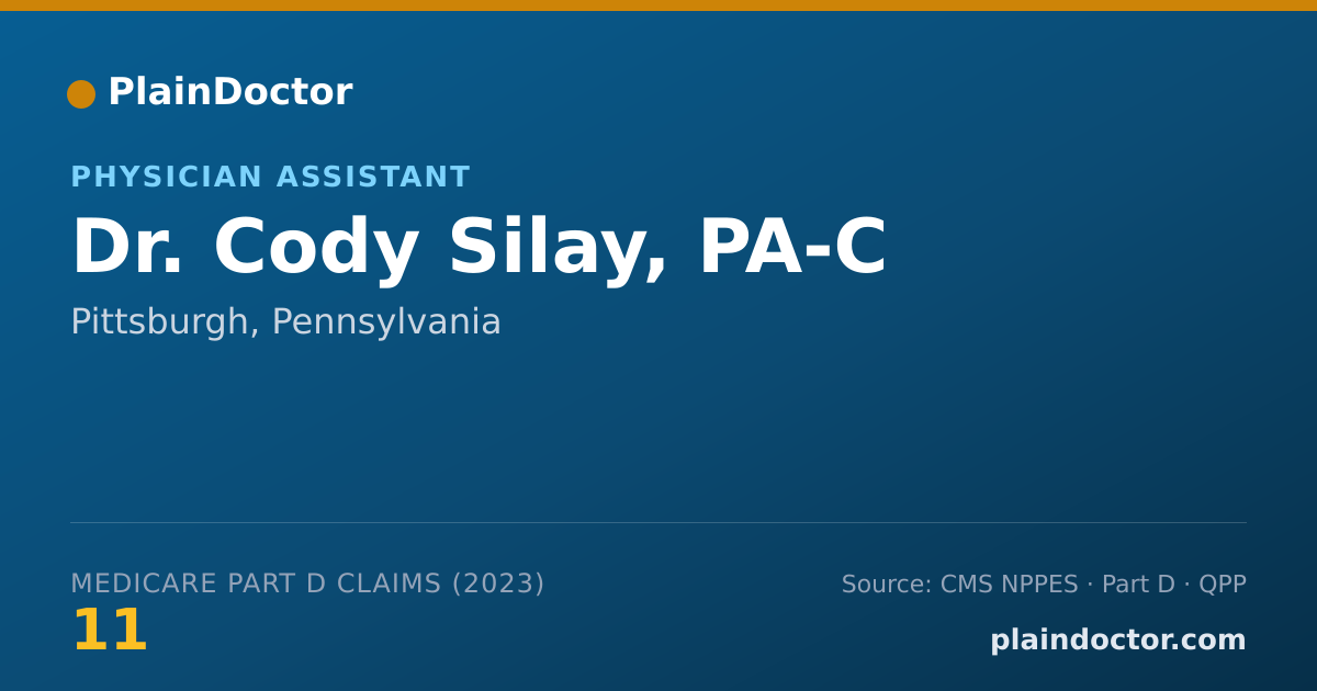 Shareable card for Cody Silay, PA-C - Physician Assistant, Pittsburgh, PA