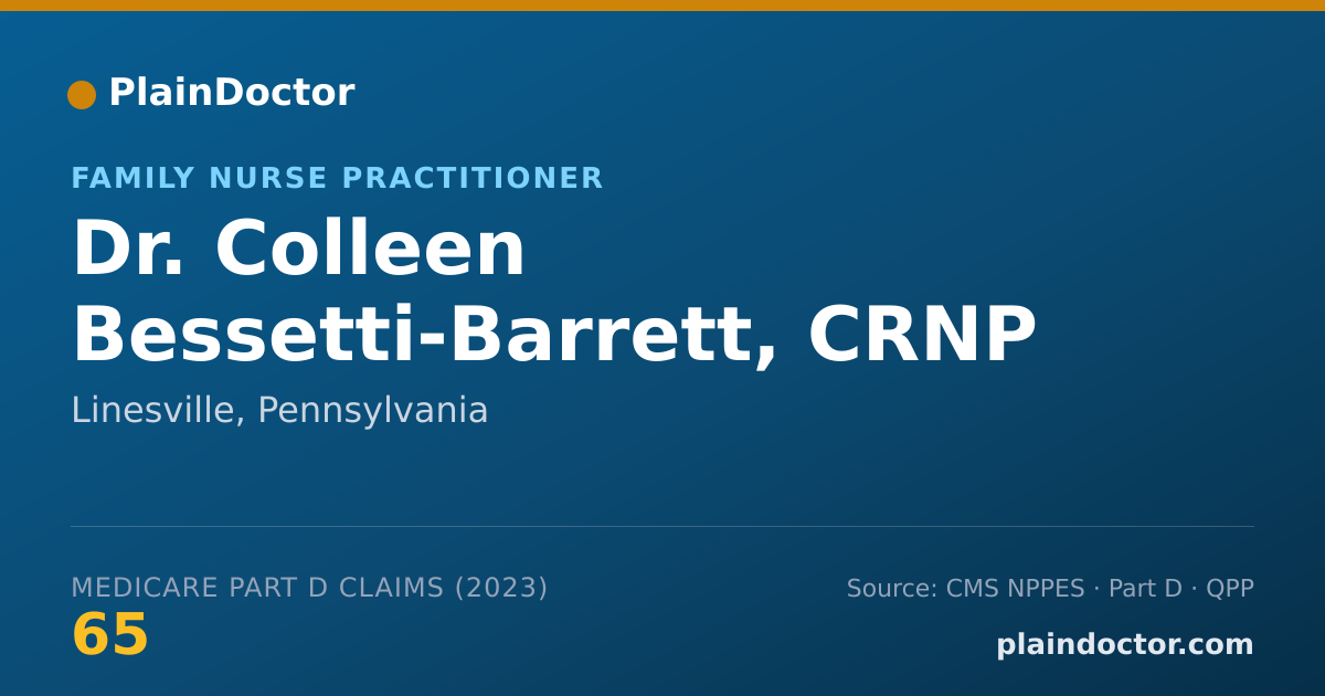 Shareable card for Colleen Bessetti-Barrett, CRNP - Family Nurse Practitioner, Linesville, PA