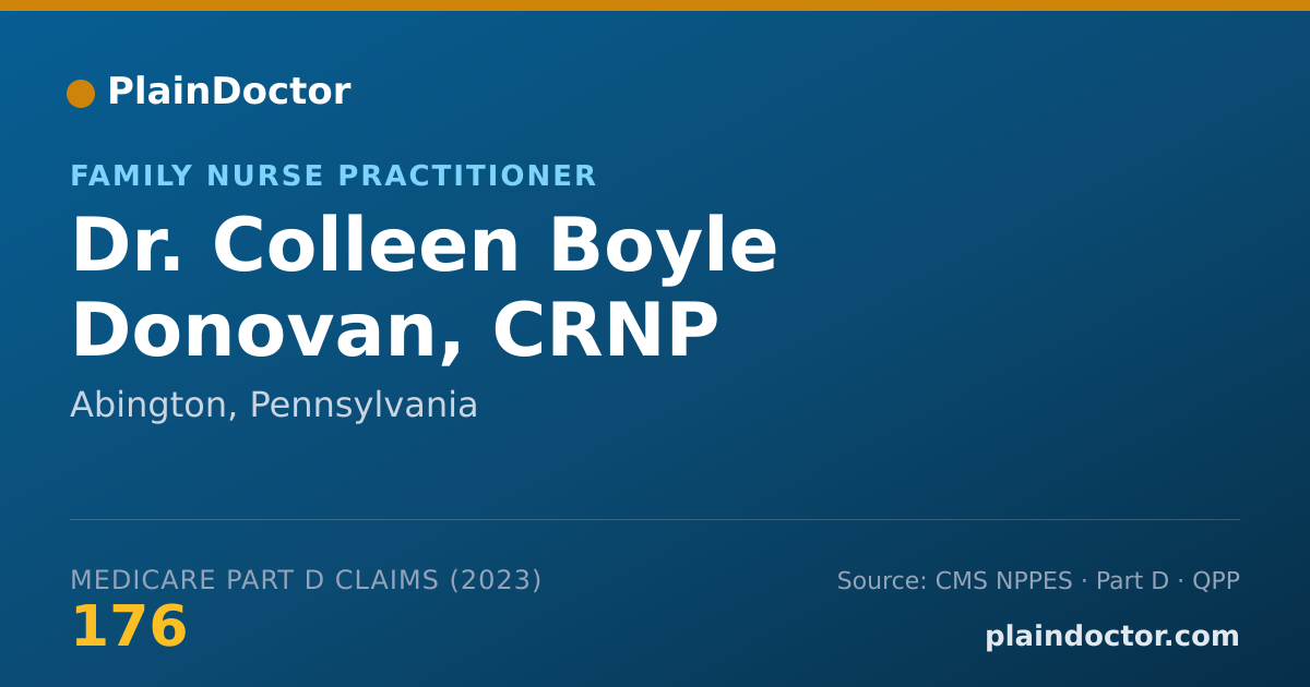 Shareable card for Colleen Boyle Donovan, CRNP - Family Nurse Practitioner, Abington, PA