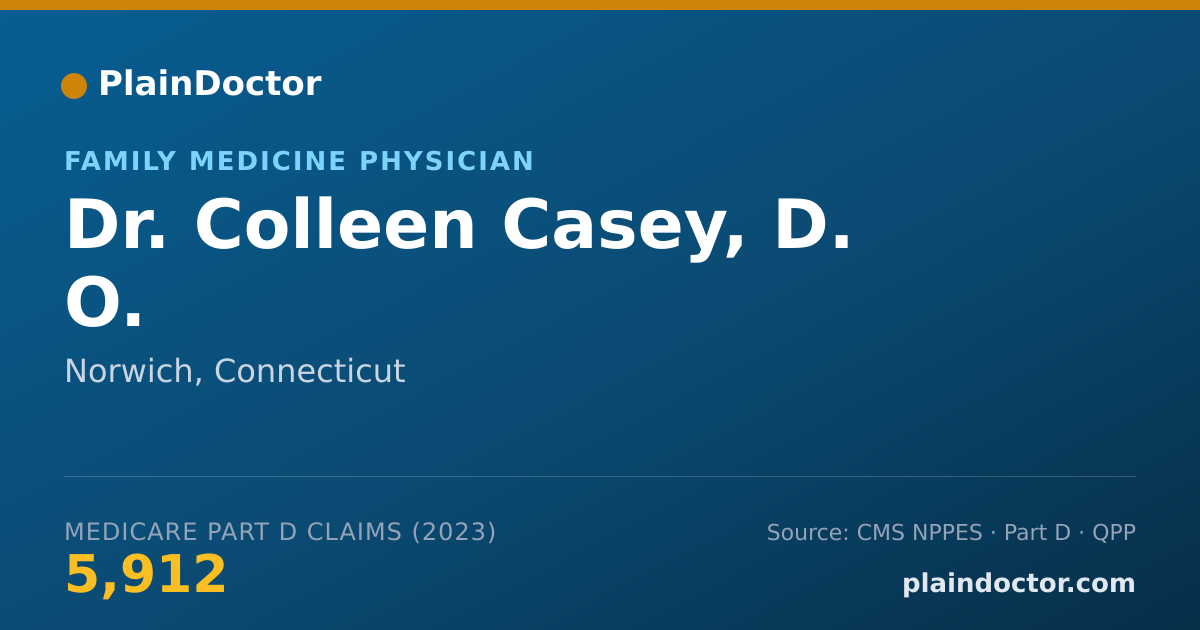 Shareable card for Colleen Casey, D. O. - Family Medicine Physician, Norwich, CT