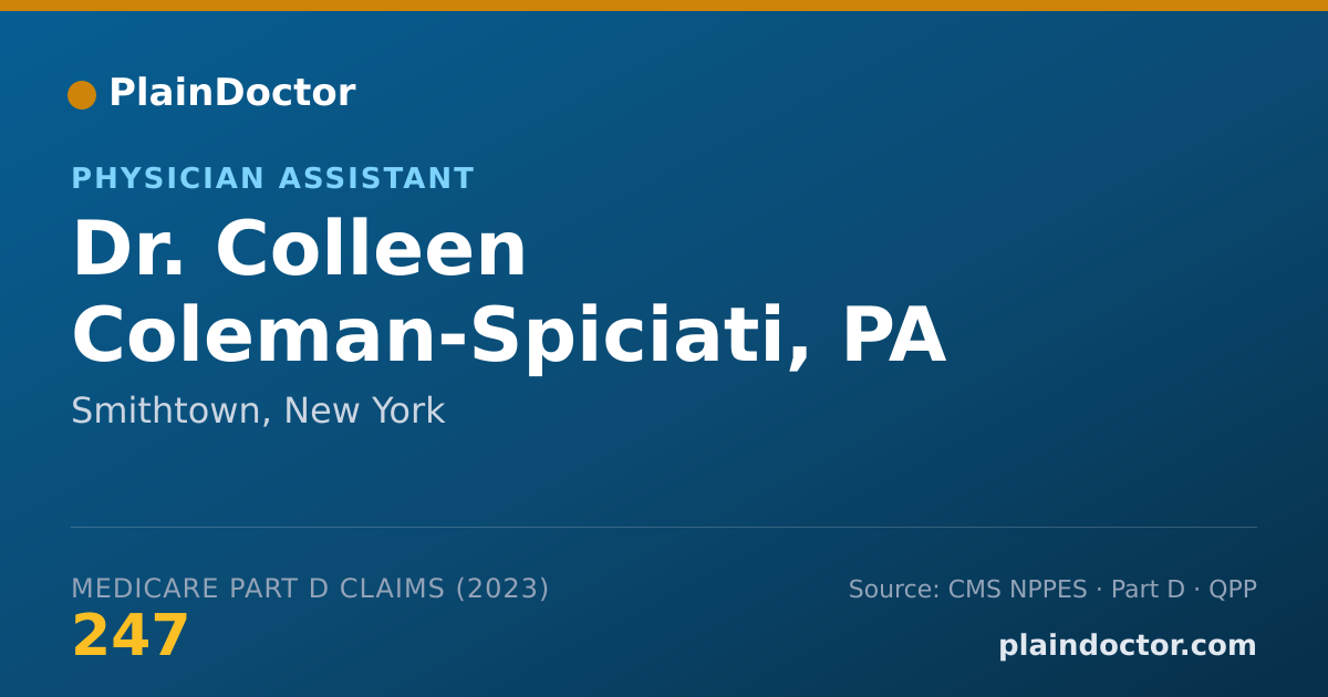 Shareable card for Colleen Coleman-Spiciati, PA - Physician Assistant, Smithtown, NY