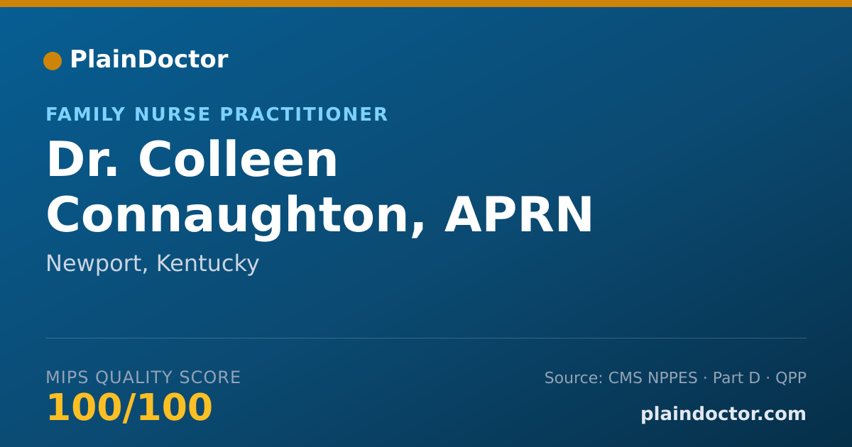 Shareable card for Colleen Connaughton, APRN - Family Nurse Practitioner, Newport, KY