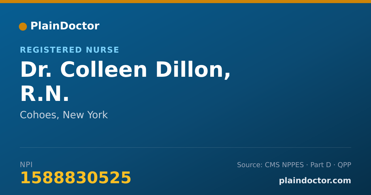 Shareable card for Colleen Dillon, R.N. - Registered Nurse, Cohoes, NY