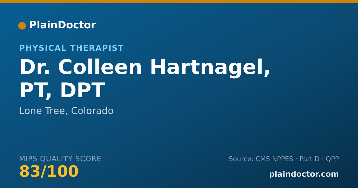 Shareable card for Colleen Hartnagel, PT, DPT - Physical Therapist, Lone Tree, CO