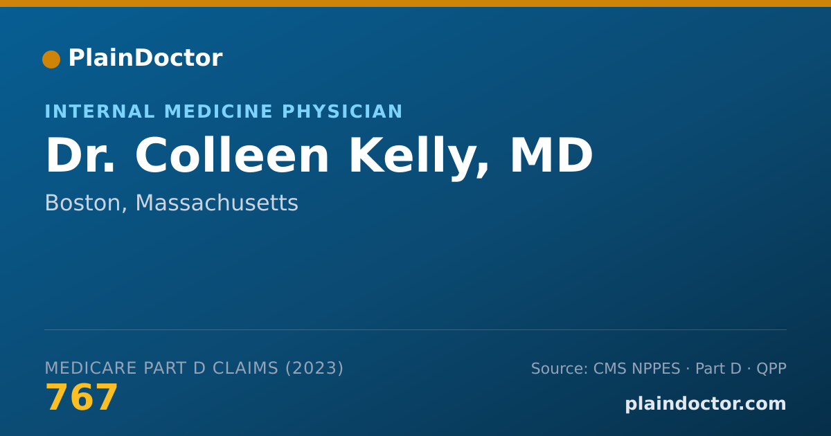 Shareable card for Colleen Kelly, MD - Internal Medicine Physician, Boston, MA