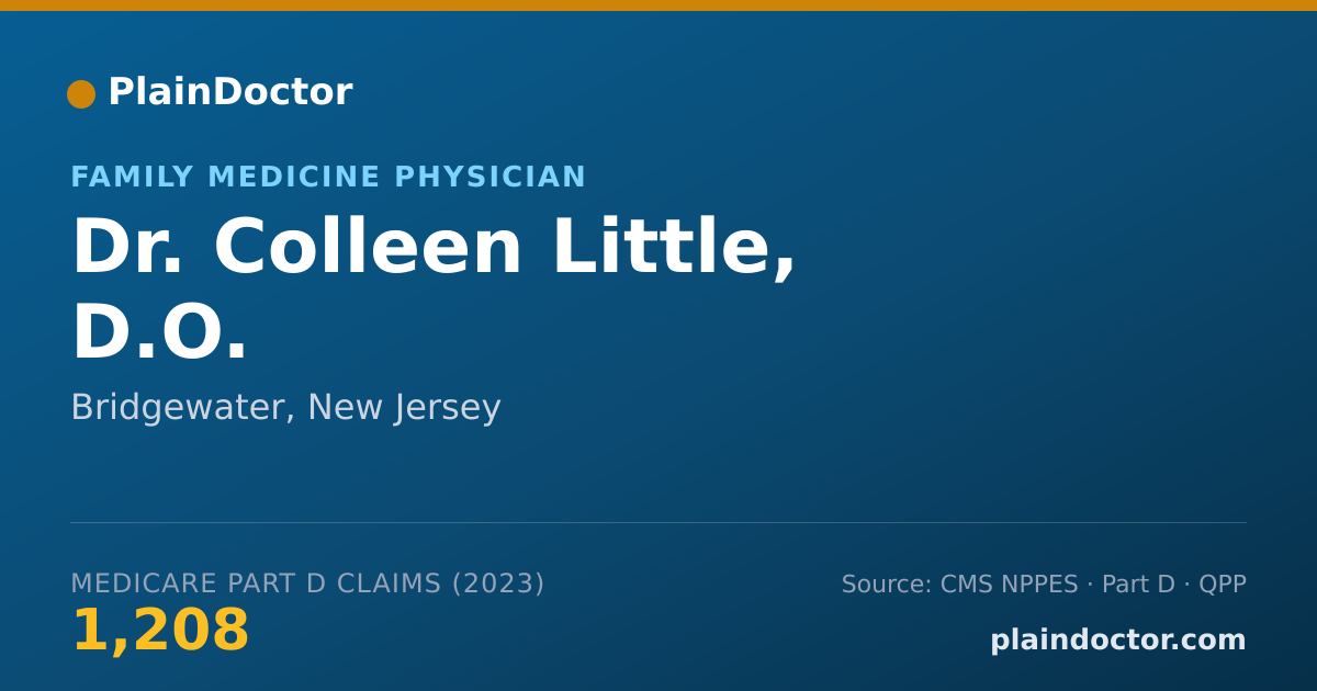 Shareable card for Colleen Little, D.O. - Family Medicine Physician, Bridgewater, NJ