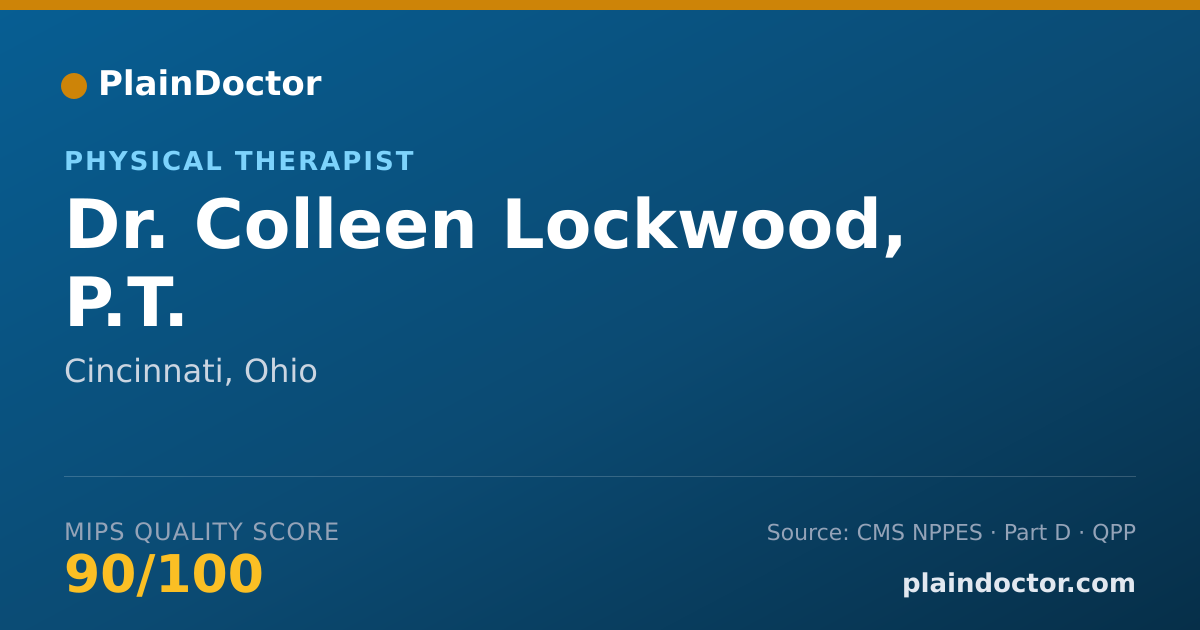 Shareable card for Colleen Lockwood, P.T. - Physical Therapist, Cincinnati, OH