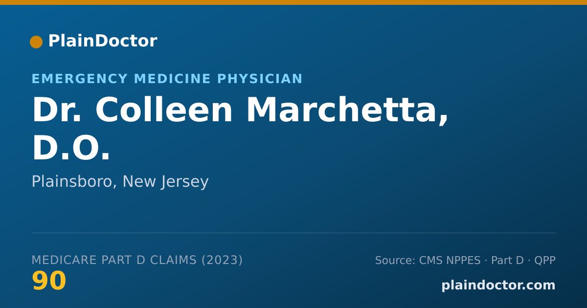 Shareable card for Colleen Marchetta, D.O. - Emergency Medicine Physician, Plainsboro, NJ