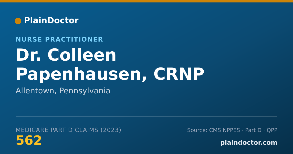 Shareable card for Colleen Papenhausen, CRNP - Nurse Practitioner, Allentown, PA
