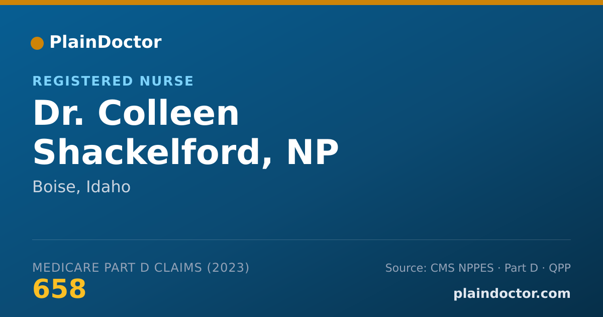 Shareable card for Colleen Shackelford, NP - Registered Nurse, Boise, ID
