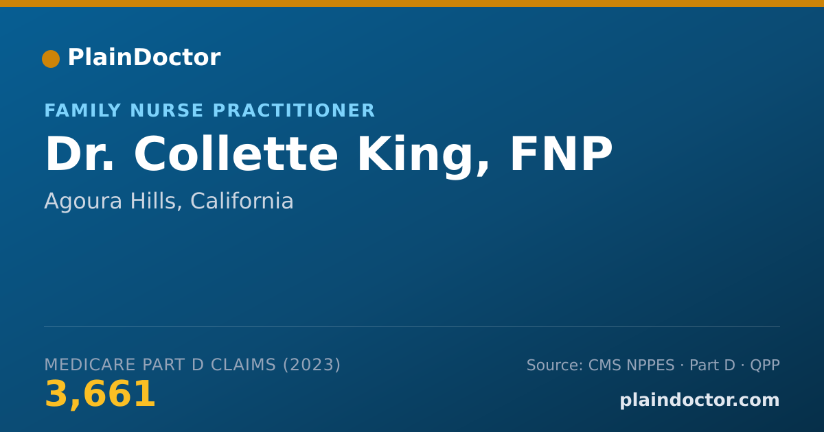 Shareable card for Collette King, FNP - Family Nurse Practitioner, Agoura Hills, CA