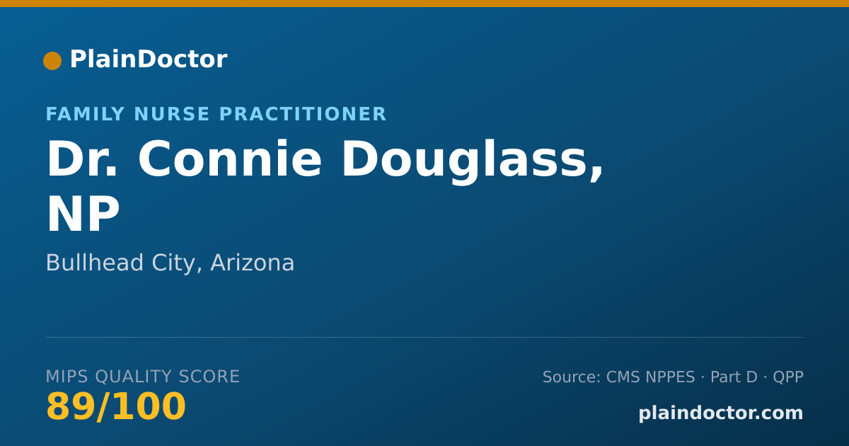 Shareable card for Connie Douglass, NP - Family Nurse Practitioner, Bullhead City, AZ