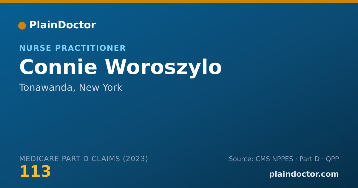 Shareable card for Connie Woroszylo - Nurse Practitioner, Tonawanda, NY