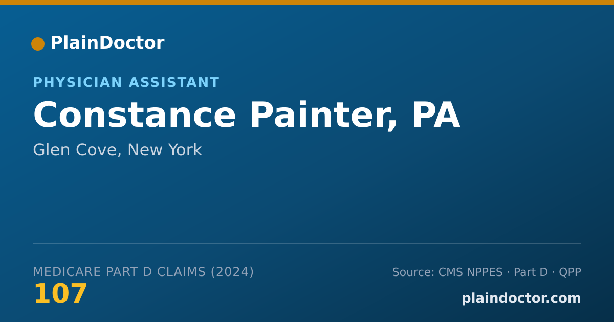 Shareable card for Constance Painter, PA - Physician Assistant, Glen Cove, NY