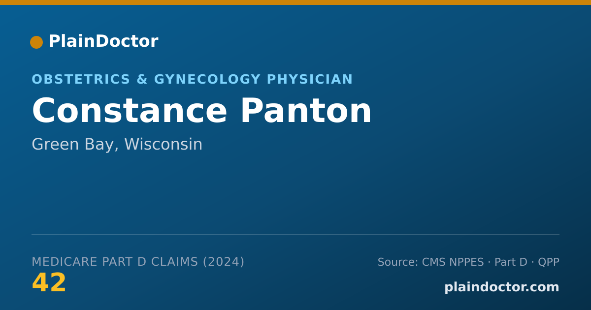 Shareable card for Constance Panton - Obstetrics & Gynecology Physician, Green Bay, WI