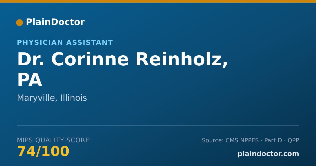 Shareable card for Corinne Reinholz, PA - Physician Assistant, Maryville, IL