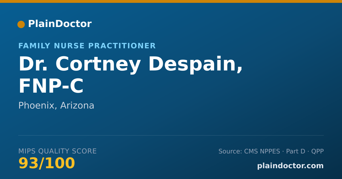 Shareable card for Cortney Despain, FNP-C - Family Nurse Practitioner, Phoenix, AZ