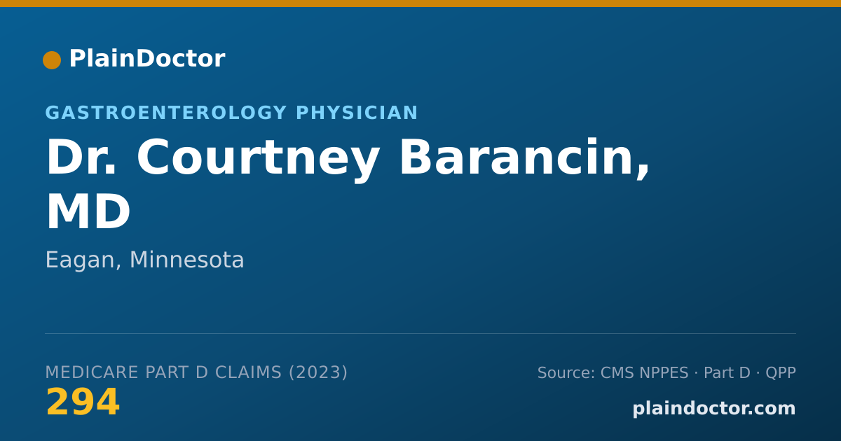 Shareable card for Courtney Barancin, MD - Gastroenterology Physician, Eagan, MN