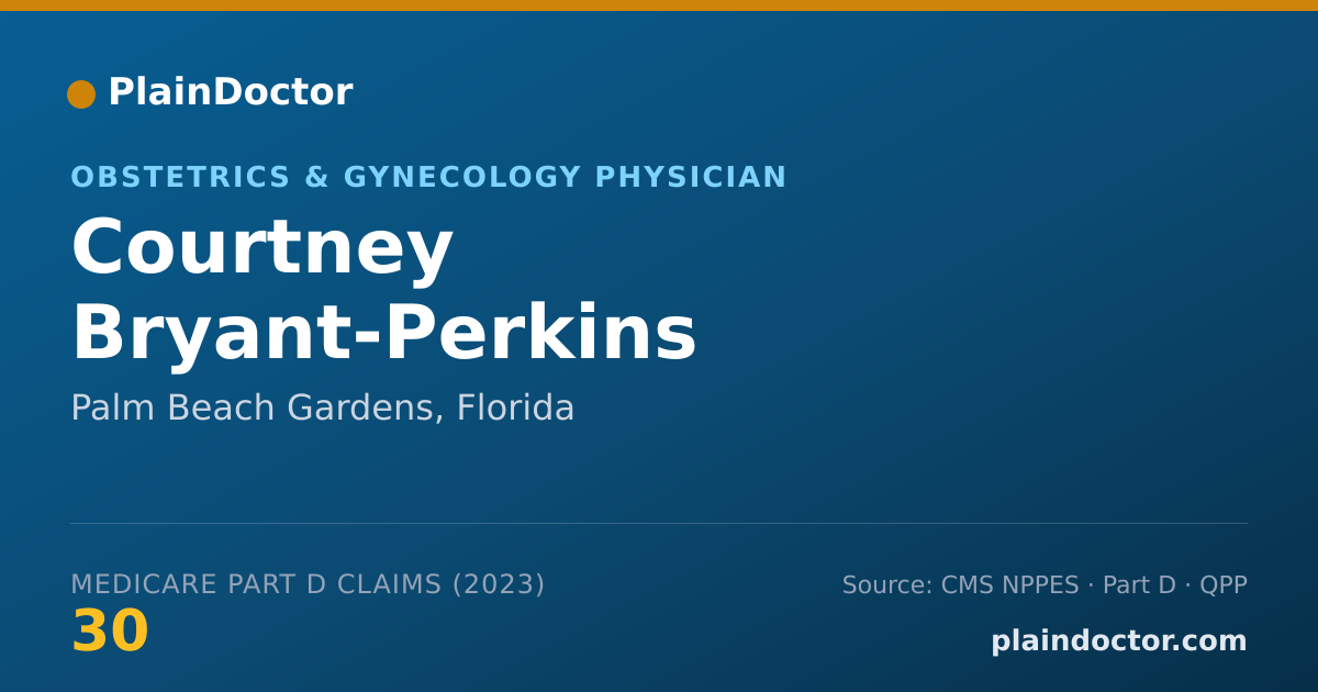 Shareable card for Courtney Bryant-Perkins - Obstetrics & Gynecology Physician, Palm Beach Gardens, FL