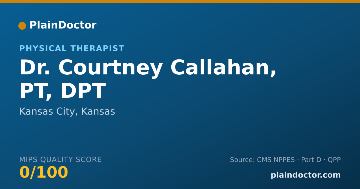 Shareable card for Courtney Callahan, PT, DPT - Physical Therapist, Kansas City, KS