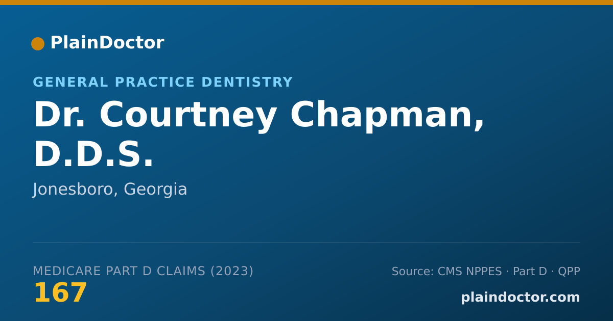 Shareable card for Courtney Chapman, D.D.S. - General Practice Dentistry, Jonesboro, GA