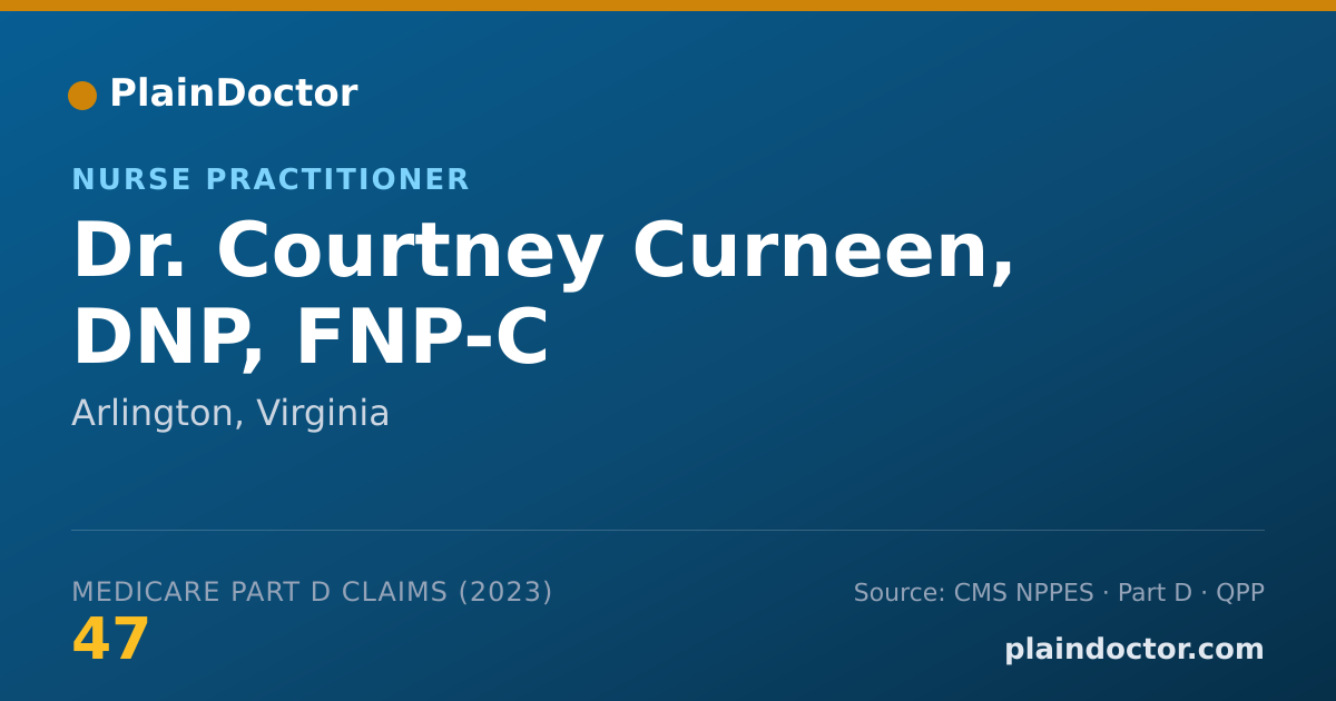 Shareable card for Courtney Curneen, DNP, FNP-C - Nurse Practitioner, Arlington, VA