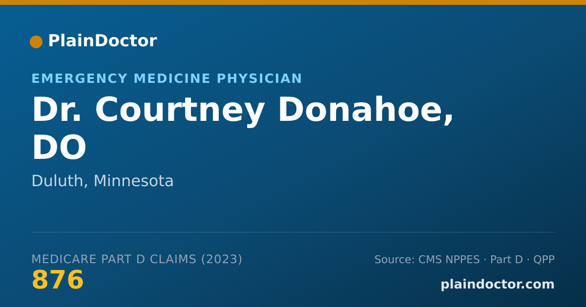 Shareable card for Courtney Donahoe, DO - Emergency Medicine Physician, Duluth, MN