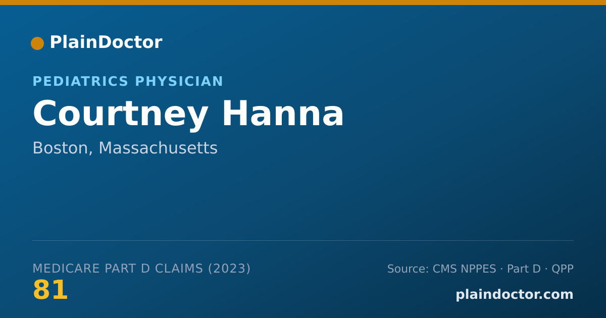 Shareable card for Courtney Hanna - Pediatrics Physician, Boston, MA