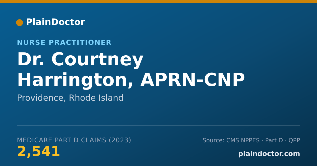 Shareable card for Courtney Harrington, APRN-CNP - Nurse Practitioner, Providence, RI