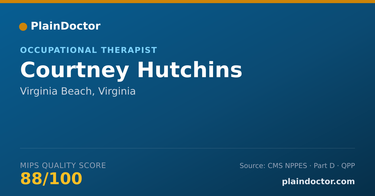 Shareable card for Courtney Hutchins - Occupational Therapist, Virginia Beach, VA