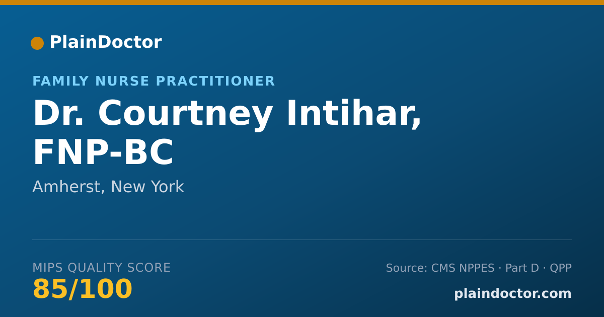 Shareable card for Courtney Intihar, FNP-BC - Family Nurse Practitioner, Amherst, NY