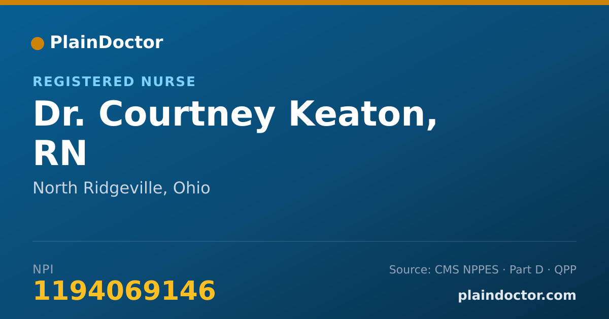 Shareable card for Courtney Keaton, RN - Registered Nurse, North Ridgeville, OH