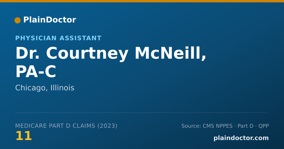 Shareable card for Courtney McNeill, PA-C - Physician Assistant, Chicago, IL