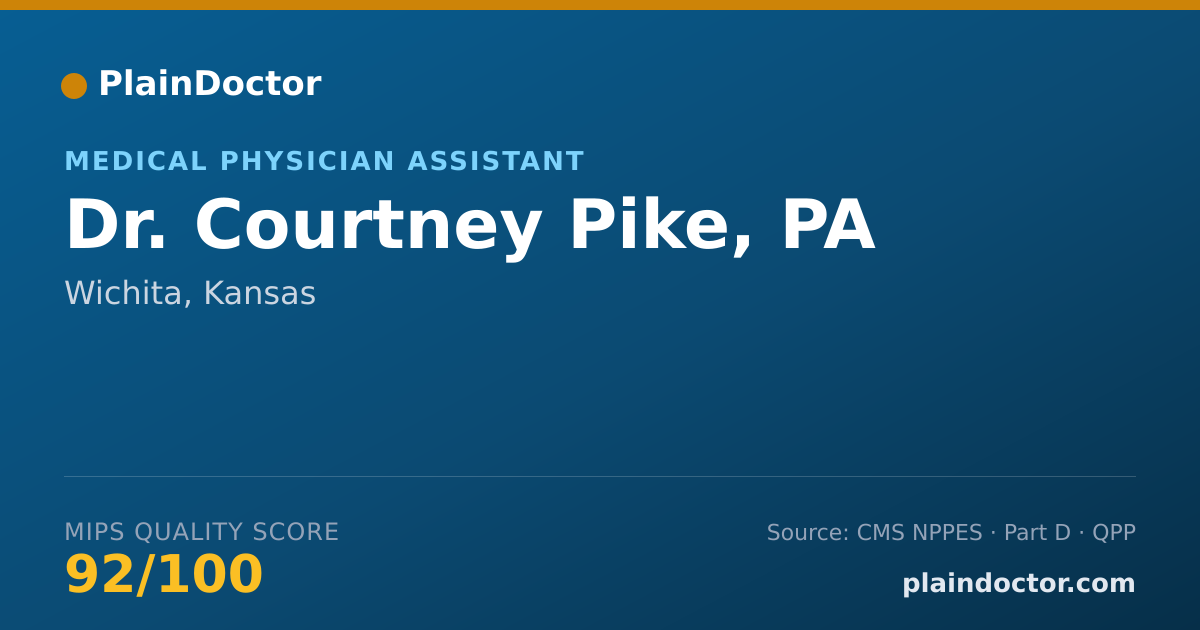 Shareable card for Courtney Pike, PA - Medical Physician Assistant, Wichita, KS