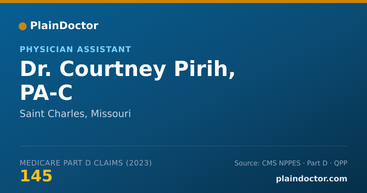 Shareable card for Courtney Pirih, PA-C - Physician Assistant, Saint Charles, MO