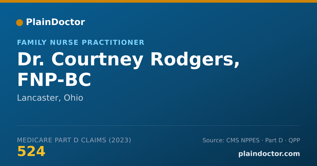 Shareable card for Courtney Rodgers, FNP-BC - Family Nurse Practitioner, Lancaster, OH