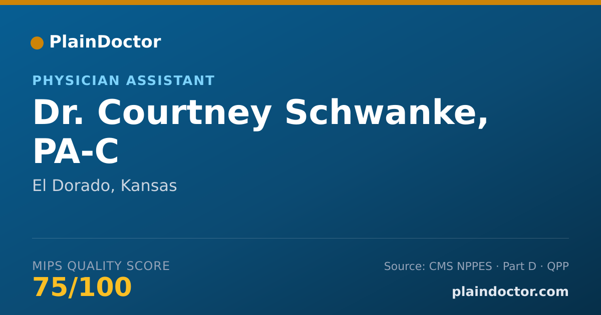 Shareable card for Courtney Schwanke, PA-C - Physician Assistant, El Dorado, KS