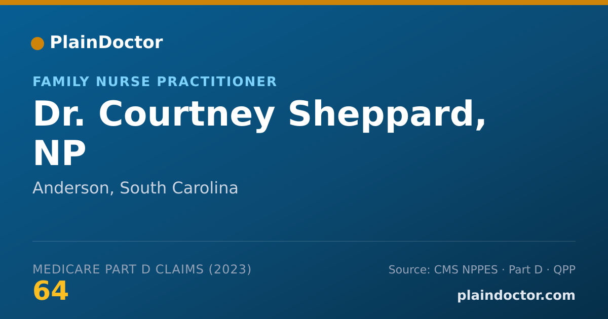 Shareable card for Courtney Sheppard, NP - Family Nurse Practitioner, Anderson, SC