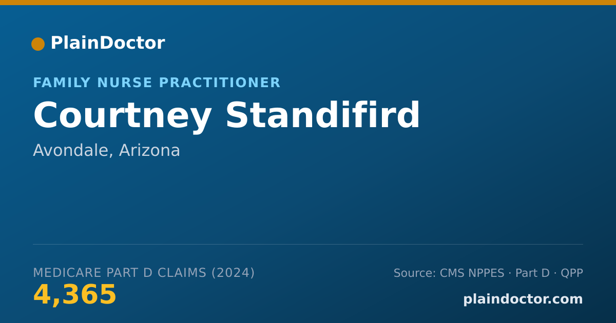 Shareable card for Courtney Standifird - Family Nurse Practitioner, Avondale, AZ