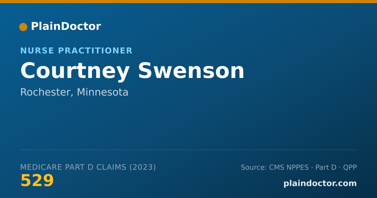 Shareable card for Courtney Swenson - Nurse Practitioner, Rochester, MN
