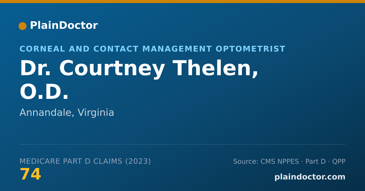 Shareable card for Courtney Thelen, O.D. - Corneal and Contact Management Optometrist, Annandale, VA