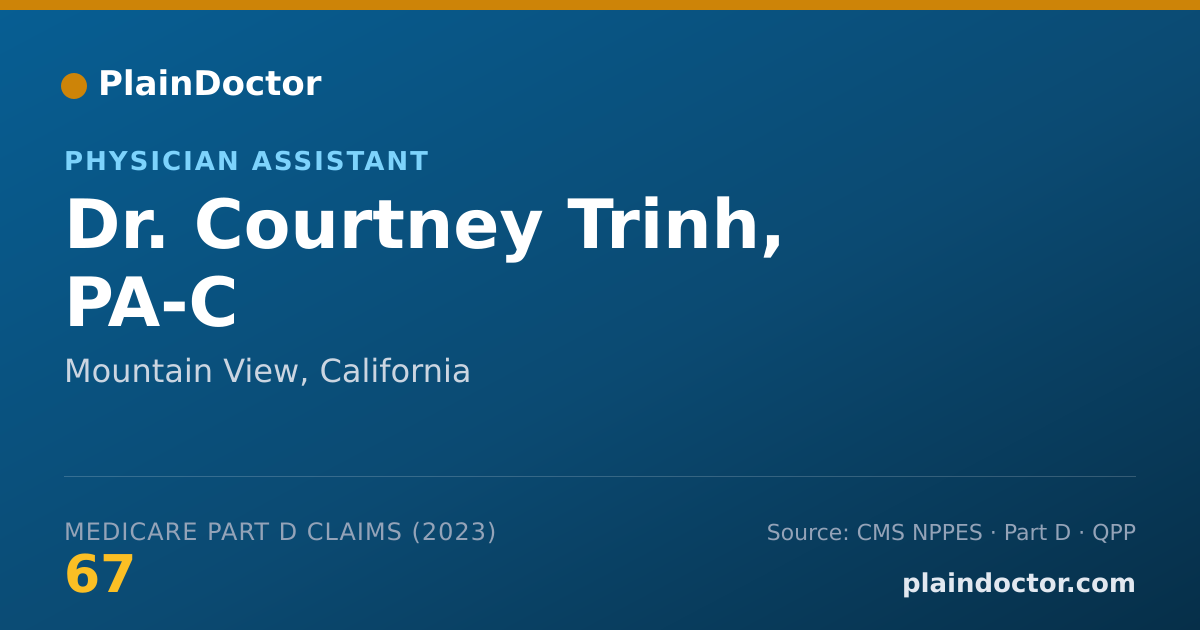 Shareable card for Courtney Trinh, PA-C - Physician Assistant, Mountain View, CA