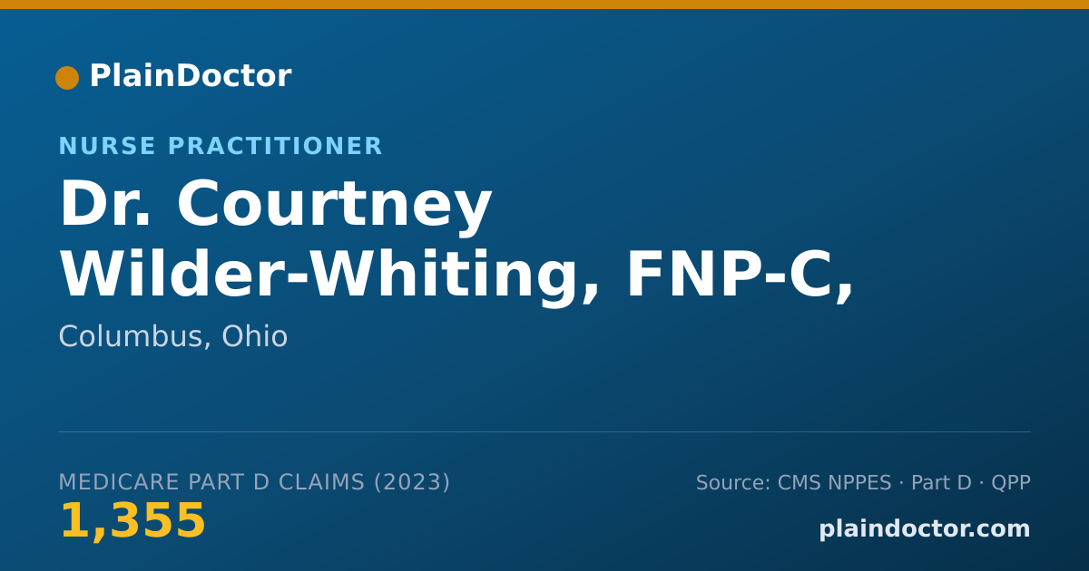 Shareable card for Courtney Wilder-Whiting, FNP-C, PMHNP-C - Nurse Practitioner, Columbus, OH