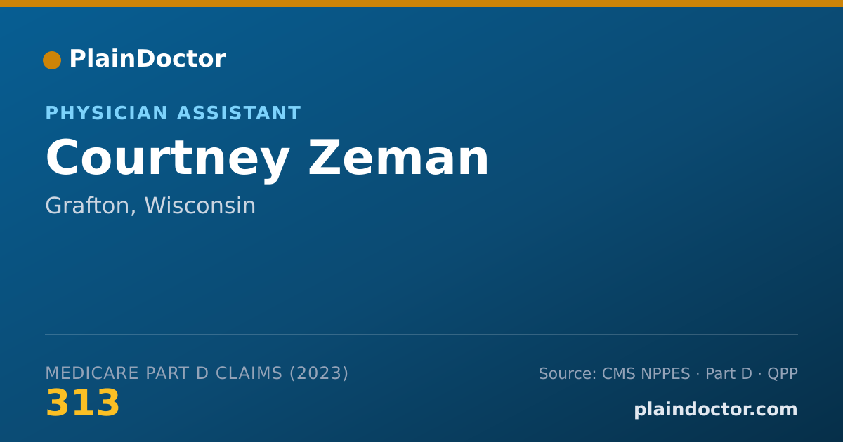 Shareable card for Courtney Zeman - Physician Assistant, Grafton, WI