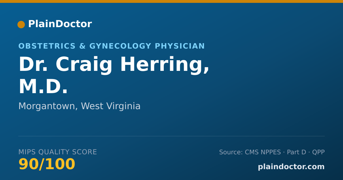 Shareable card for Craig Herring, M.D. - Obstetrics & Gynecology Physician, Morgantown, WV